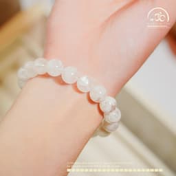 Ngọc Đan Tâm - Vòng Tay Thạch Anh Hoa Tuyết 11mm 5A - Mệnh Kim & Mệnh Thuỷ 4