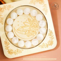 Ngọc Đan Tâm - Vòng Tay Thạch Anh Hoa Tuyết 12mm 5A - Mệnh Kim & Mệnh Thuỷ 3