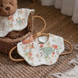 Set 2 YẾM CỔ TÍCH XÔ MUSLIN cổ hoa CHO BÉ – MẪU MỚI SIÊU DỄ THƯƠNG 4