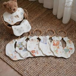 Set 2 YẾM CỔ TÍCH XÔ MUSLIN cổ hoa CHO BÉ – MẪU MỚI SIÊU DỄ THƯƠNG 7
