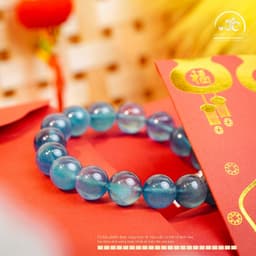 Ngọc Đan Tâm - Vòng Tay Aquamarine 12mm 8A VIP - Mệnh Thuỷ & Mệnh Mộc 4