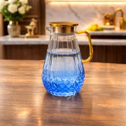 Bình Thủy Tinh Chịu Nhiệt 1800ML Nắp Inox Sang Trọng – Họa Tiết Kim Cương Cao Cấp 3