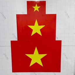 [SGP] Decal Nam Châm Cờ Việt Nam Đế Trắng Cao Cấp Chống Trầy, Trang Trí Ô Tô (60x40cm) 5