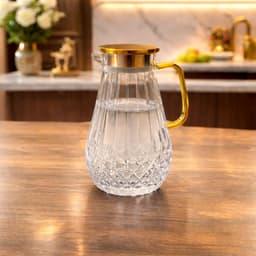 Bình Thủy Tinh Chịu Nhiệt 1800ML Nắp Inox Sang Trọng – Họa Tiết Kim Cương Cao Cấp 4