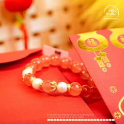 Ngọc Đan Tâm - Vòng Tay Ngọc Nam Hồng 9mm Phối Ngọc Trai Trắng 8mm - Mệnh Hoả & Mệnh Thổ 4