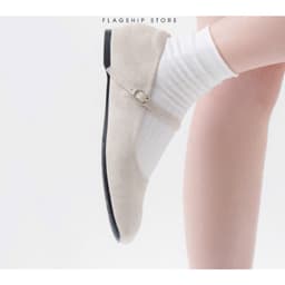 𝙔𝙐𝙇𝙄𝙉𝘼- Mary Jane Da Lộn Phối Khuy Hàng Cao Cấp E12 5
