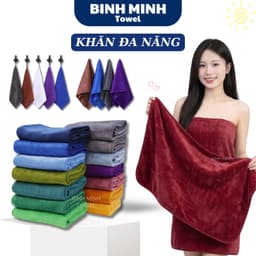 Khăn Đa Năng Làm Móng, Lau Mặt, Gội Đầu, Khăn Tắm Body Khách Sạn, Spa Chất Liệu MICROFIBER Mềm Mịn, Thấm Hút 1