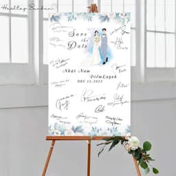Bảng Ký Tên Cổng Cưới Welcome, Bảng Chào Cổng - Bảng Ký Tên Để Cổng Đám Cưới Ý Nghĩa 8