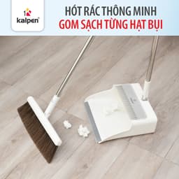 Bộ chổi quét nhà kèm hót rác Kalpen G7 gấp gọn dễ dàng, nhựa cứng cáp, chắc chắn - chính hãng 6