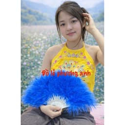 quạt lông vũ ĐỦ MẦU, quạt cô chín, quạt lông công hầu đồng, hầu thánh hàng đẹp 2