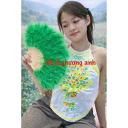 yếm ngực ĐỦ MÀU thêu hình công, yếm hầu đồng các giá hàng thêu Tay hình công 3D cao cấp 6