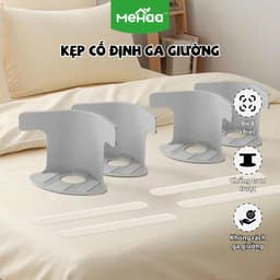Kẹp Cố Định Ga Giường MeHaa Bộ 4 Chiếc – Kẹp Giữ Ga Nệm Chống Xô Lệch, Chống Trượt Ga Giường 1