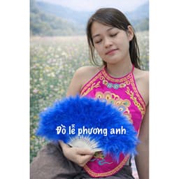 quạt lông vũ ĐỦ MẦU, quạt cô chín, quạt lông công hầu đồng, hầu thánh hàng đẹp 7