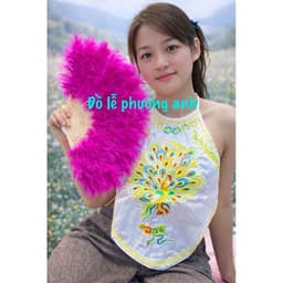 quạt lông vũ ĐỦ MẦU, quạt cô chín, quạt lông công hầu đồng, hầu thánh hàng đẹp 9