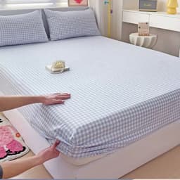 Bộ Ga Gối Cotton Đũi Xô H&L Bedding 3 Món | Drap Giường Ga Bọc Nệm + 2 Vỏ Gối | Bộ Ga Phòng Ngủ Mềm Mát  | Đủ Size 7