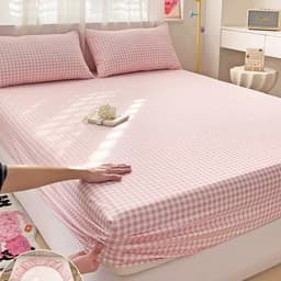 Bộ Ga Gối Cotton Đũi Xô H&L Bedding 3 Món | Drap Giường Ga Bọc Nệm + 2 Vỏ Gối | Bộ Ga Phòng Ngủ Mềm Mát  | Đủ Size 9