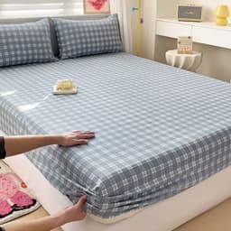 Bộ Ga Gối Cotton Đũi Xô H&L Bedding 3 Món | Drap Giường Ga Bọc Nệm + 2 Vỏ Gối | Bộ Ga Phòng Ngủ Mềm Mát  | Đủ Size 5