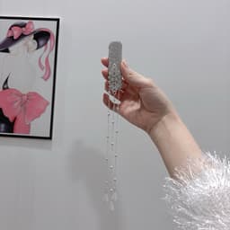 Kẹp Tóc Nữ Đính Đá Cao Cấp – Kẹp Tóc Bản Lớn Đính Chuỗi Pha Lê Rủ Sang Trọng, Phụ Kiện Tóc Dự Tiệc 5