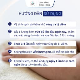 Blue Cap Cream 50g, Kem Bôi Viêm Da Cơ Địa Viêm Da Dị Ứng, Vảy Nến, Giảm Ngứa, Mẩn Đỏ, Dưỡng Ẩm, Làm Dịu Da 7