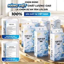 Khăn Giấy Rút Treo Tường Top Gia Mộc An Thùng 10/5 bịch, Bịch 1000 Tờ 4 Lớp, mềm mịn, an toàn 2