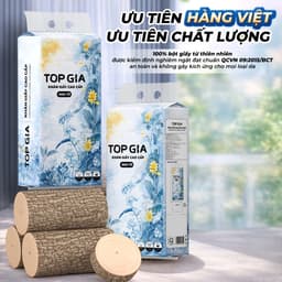 Khăn Giấy Rút Treo Tường Top Gia Mộc An Thùng 10/5 bịch, Bịch 1000 Tờ 4 Lớp, mềm mịn, an toàn 3