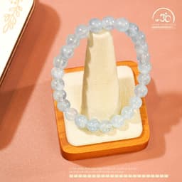 Ngọc Đan Tâm - Vòng Tay Đá Aquamarine 7mm 3A - Mệnh Thuỷ & Mệnh Mộc 2