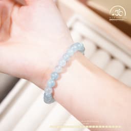Ngọc Đan Tâm - Vòng Tay Đá Aquamarine 7mm 3A - Mệnh Thuỷ & Mệnh Mộc 5