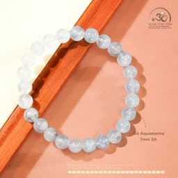 Ngọc Đan Tâm - Vòng Tay Đá Aquamarine 7mm 3A - Mệnh Thuỷ & Mệnh Mộc 3