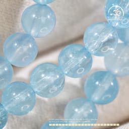 Ngọc Đan Tâm - Chuỗi Vòng Tay Đá Aquamarine 6mm 4A - Mệnh Thuỷ & Mệnh Mộc 5