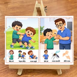 Thẻ Flash EVON BABY dạy bé tập nói -  THỂ HIỆN NHU CẦU 5