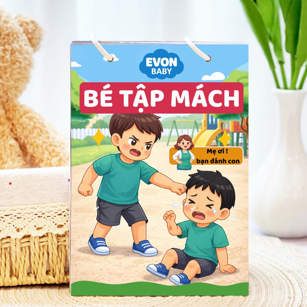 Thẻ Flash EVON BABY dạy bé tập nói - DẠY BÉ TẬP MÁCH