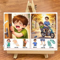 Thẻ Flash EVON BABY dạy bé tập nói - DẠY BÉ TẬP MÁCH 5