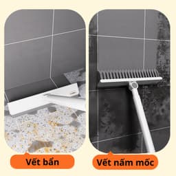 Cây Chà Sàn Nhà Tắm, Chổi Chà Sàn Và Gạt Nước Đa Năng 2 Trong 1, Chổi Cọ Nhà Vệ Sinh Dài 100cm EzHome 9