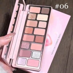 [QIANYAN] Bảng Phấn Mắt Cheeryep QIANYAN Natural Color Starring 16 Ô Đa Dạng Tone Nhũ Lì Bám Phấn 4