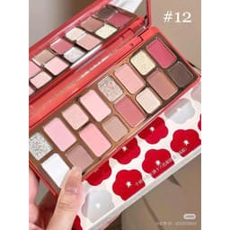 [QIANYAN] Bảng Phấn Mắt Cheeryep QIANYAN Natural Color Starring 16 Ô Đa Dạng Tone Nhũ Lì Bám Phấn 6