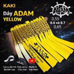 Dây Cao Su Adam Vàng 0.65mm tới má 1