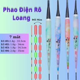 Phao Rô Điện loang Minh Hải đổi màu - không đổi màu câu đài tự nhiên rô diếc chép 1