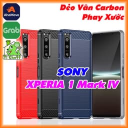 Ốp Lưng SONY XPERIA 1 IV (X1 Mark 4) Vân 3D Carbon Phay Xước Chống Sốc 1
