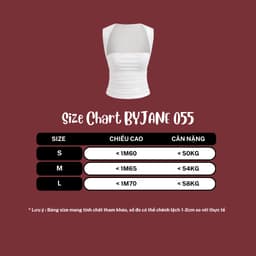 (MỞ BÁN) Áo Sát Nách Cúp Ngực Viền Vai Nhỏ Chất Thun Co Giãn 4 Chiều BYJANE-055 3