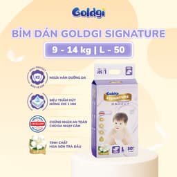 [GIÁ CỰC TỐT - CHÍNH HÃNG] Tã bỉm Goldgi Singature Cao cấp Nhật Bản mềm, thấm hút tốt cho bé đủ size 5