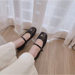 Giày Búp Bê Mary Jane– Giày Bệt Nữ Công Sở Đính Hoa Trà Da Quả Trám Sang Xịn Dễ Phối Đồ Cực Xinh-N0006 - Teemo 6