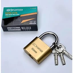(Chính hãng) Ổ Khóa GoFuther Siêu Bền - Chất liệu thép không gỉ, Ổ khóa cửa bấm chắc chắn đủ cỡ 3