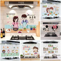 Decal giấy dán bếp cách nhiệt chống dầu mỡ,kích thước (60x90cm) 3