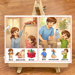 Thẻ Flash EVON BABY dạy bé tập nói - Bé Tập Nói Nhờ Mẹ Giúp 5