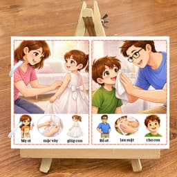 Thẻ Flash EVON BABY dạy bé tập nói - Bé Tập Nói Nhờ Mẹ Giúp 4