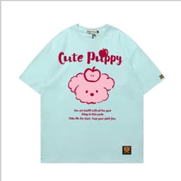 Áo Thun 3170 Phom Rộng HY KOREA Vải Cotton 65/35 Co giãn Phù Hợp Nam Nữ Từ 35 Tới 80kg 3