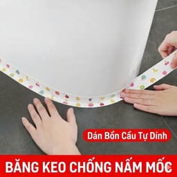 Băng PVC dán viền đa năng dán cạnh bếp bồn rửa chén, bếp ga chống thấm họa tiết hoa lá 150x3.8cm 2