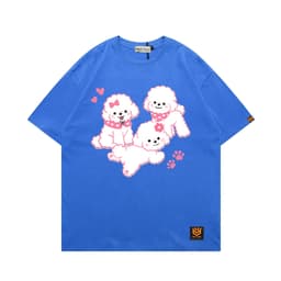 Áo Thun 3181 Phom Rộng HY KOREA Vải Cotton 65/35 Co giãn Phù Hợp Nam Nữ Từ 35 Tới 80kg 2