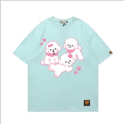 Áo Thun 3181 Phom Rộng HY KOREA Vải Cotton 65/35 Co giãn Phù Hợp Nam Nữ Từ 35 Tới 80kg 3