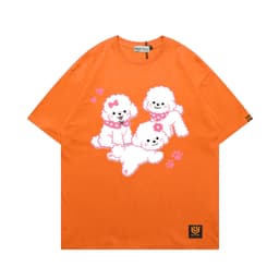 Áo Thun 3181 Phom Rộng HY KOREA Vải Cotton 65/35 Co giãn Phù Hợp Nam Nữ Từ 35 Tới 80kg 4